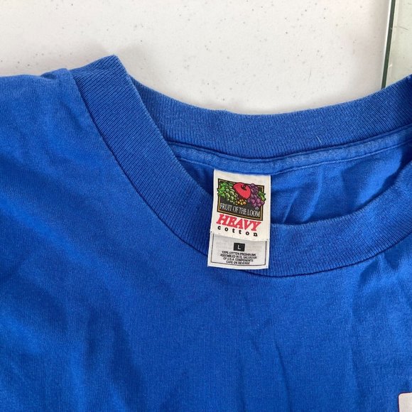 BJ Wholesale Club Store Award Of Excellence Promo T Shirt Vintage 90s Blue L - Picture 4 of 4